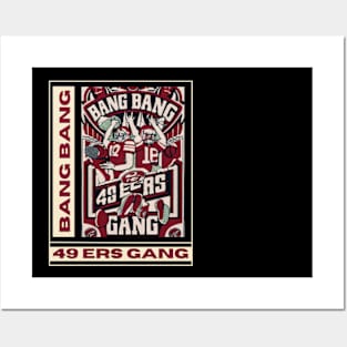 49 ers football, bang bang 49 ers gang vector design Posters and Art